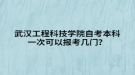 武漢工程科技學院自考本科一次可以報考幾門？