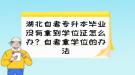 湖北自考專升本畢業(yè)沒有拿到學位證怎么辦？自考拿學位的辦法