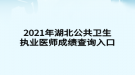 2021年湖北公共衛(wèi)生執(zhí)業(yè)醫(yī)師成績查詢入口