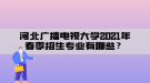 河北廣播電視大學(xué)2021年春季招生專業(yè)有哪些？