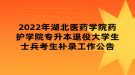 2022年湖北醫(yī)藥學(xué)院藥護(hù)學(xué)院專升本退役大學(xué)生士兵考生補(bǔ)錄工作公告