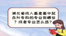 湖北省成人高考高中起點升?？频膶I(yè)有哪些？成考專業(yè)怎么選？