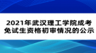 2021年武漢理工學院成考免試生資格初審情況的公示