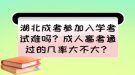 湖北成考參加入學(xué)考試難嗎？成人高考通過(guò)的幾率大不大？