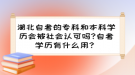 湖北自考的?？坪捅究茖W歷會被社會認可嗎?自考學歷有什么用？