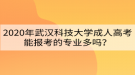 2020年武漢科技大學(xué)成人高考能報(bào)考的專業(yè)多嗎？