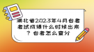 湖北省2023年4月自考考試成績(jī)什么時(shí)候出來(lái)？自考怎么查分？