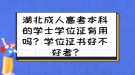 湖北成人高考本科的學(xué)士學(xué)位證有用嗎？學(xué)位證書好不好考?