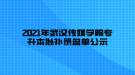 2021年武漢傳媒學(xué)院專(zhuān)升本擬補(bǔ)錄名單公示