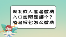 湖北成人高考繳費(fèi)入口官網(wǎng)是哪個(gè)？成考報(bào)名怎么繳費(fèi)？