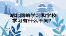 湖北網絡學習和學校學習有什么不同？