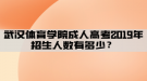 武漢體育學(xué)院成人高考2019年招生人數(shù)有多少？