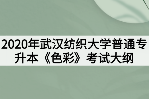 2020年武漢紡織大學普通專升本《色彩》考試大綱